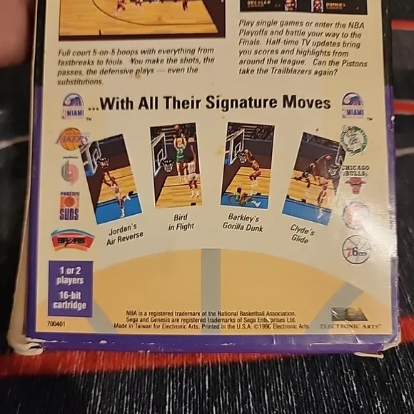 LAKERS VERSUS CELTICS AND NBA PLAYOFFS SEGA GENESIS GAME